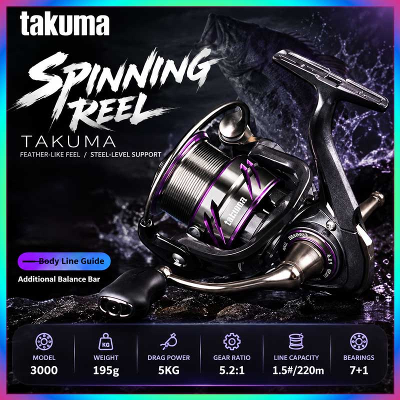 Takuma Lingxi 3000s Hafif Spin - Developing Tank Reel incelemesi ve fiyatı