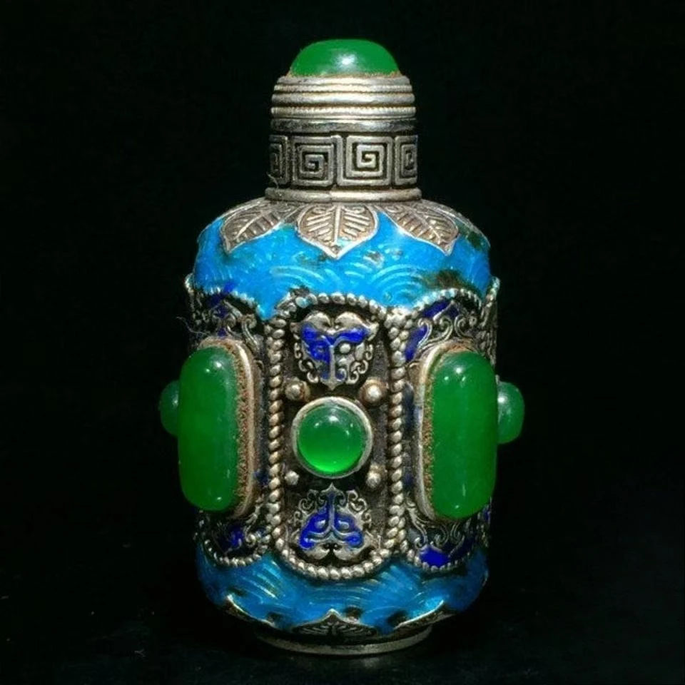 El Yapımı Antik Gümüş Kloisonn - Vintage Collectible Bottles incelemesi ve fiyatı